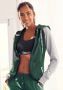 Bench. Loungewear Capuchonsweatvest met kleurafgebakende mouwen loungepak - Thumbnail 1