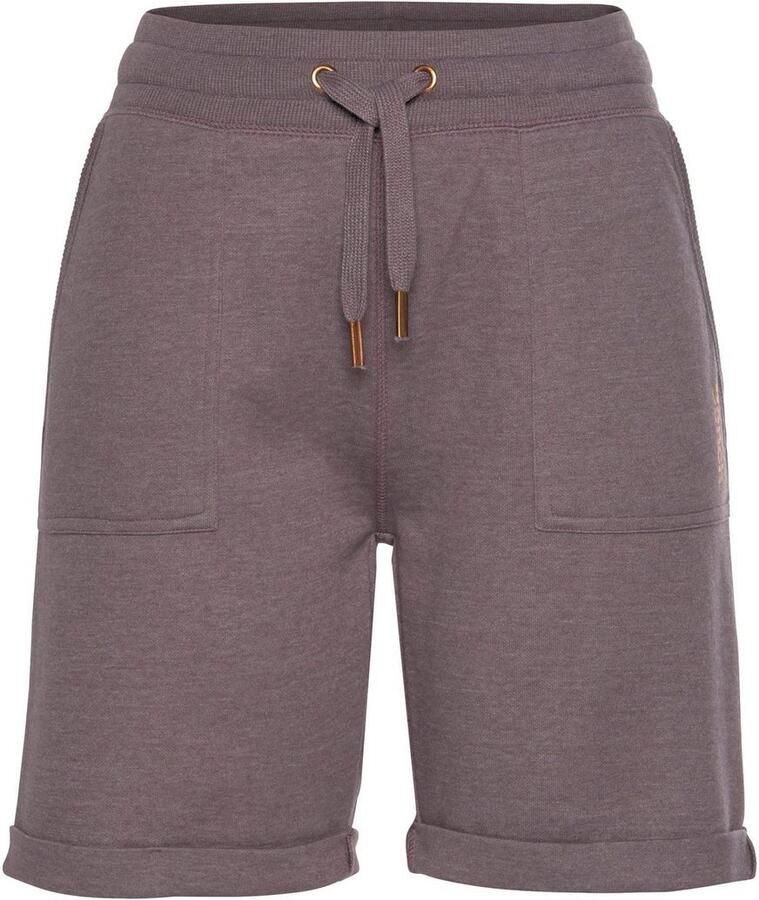 Bench. Loungewear Bermuda met opgerolde pijpzomen en zijzakken loungewear
