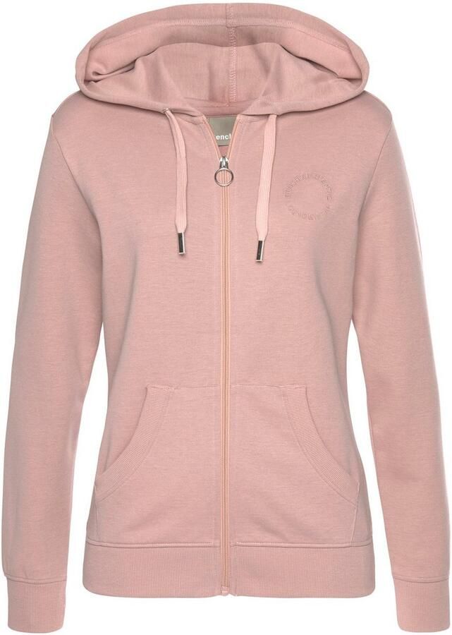 Bench. Loungewear Capuchonsweatvest Met geborduurd logo met logo en kangoeroezak loungewear