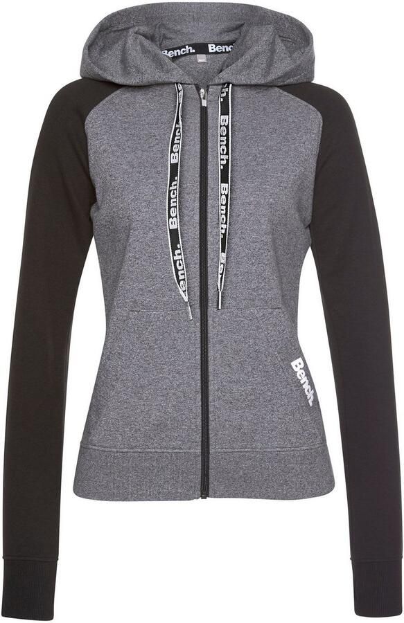 Bench. Loungewear Capuchonsweatvest met kleurafgebakende mouwen loungepak - Foto 6