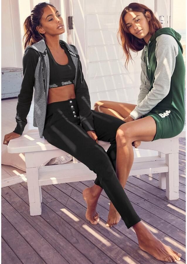 Bench. Loungewear Capuchonsweatvest met kleurafgebakende mouwen loungepak - Foto 2