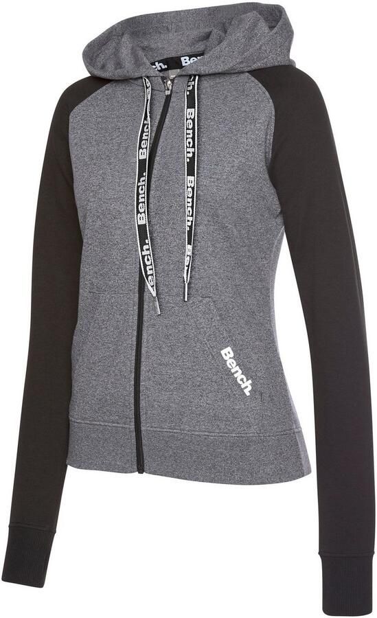 Bench. Loungewear Capuchonsweatvest met kleurafgebakende mouwen loungepak - Foto 7