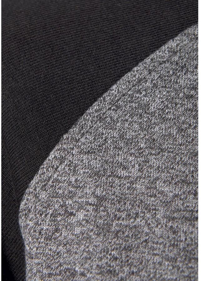 Bench. Loungewear Capuchonsweatvest met kleurafgebakende mouwen loungepak