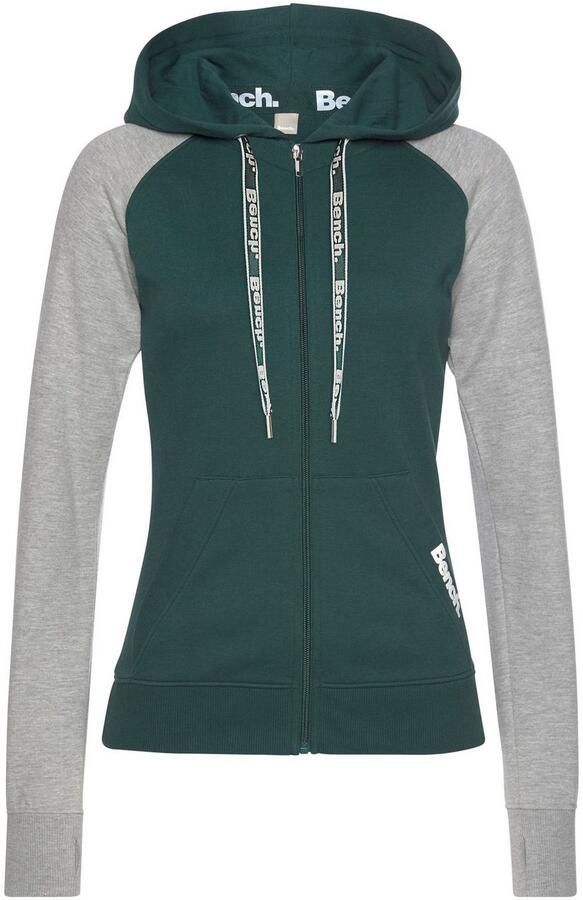 Bench. Loungewear Capuchonsweatvest met kleurafgebakende mouwen loungepak - Foto 5