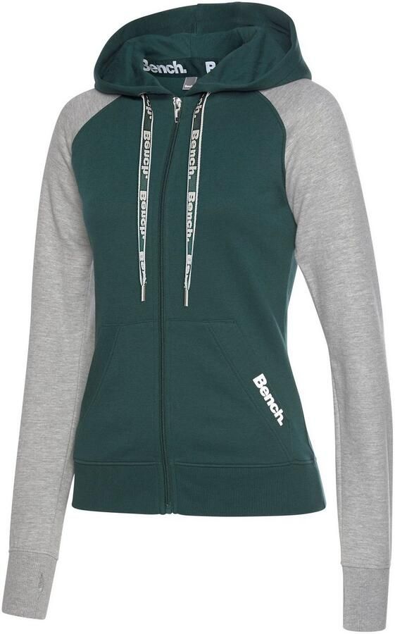 Bench. Loungewear Capuchonsweatvest met kleurafgebakende mouwen loungepak - Foto 6