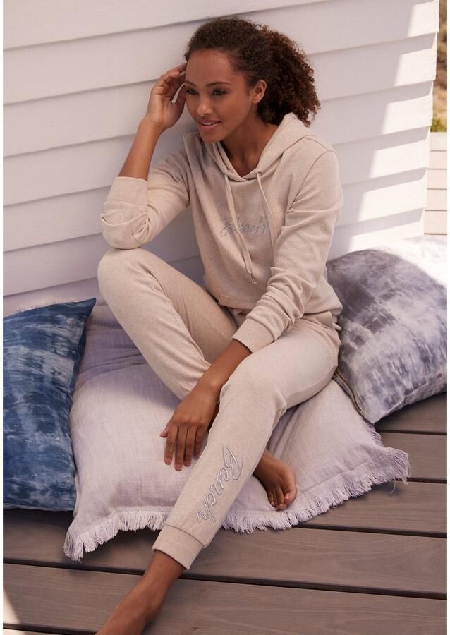 Bench. Loungewear Hoodie -lounge hoodie- met glanzende logo-borduurwerk loungewear loungepak - Foto 4