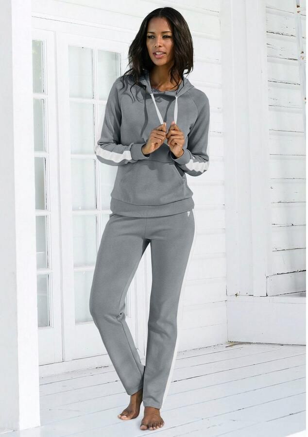 Bench. Loungewear Hoodie met zijstrepen en kangoeroe zak loungewear - Foto 2
