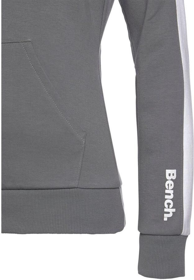 Bench. Loungewear Hoodie met zijstrepen en kangoeroe zak loungewear - Foto 4