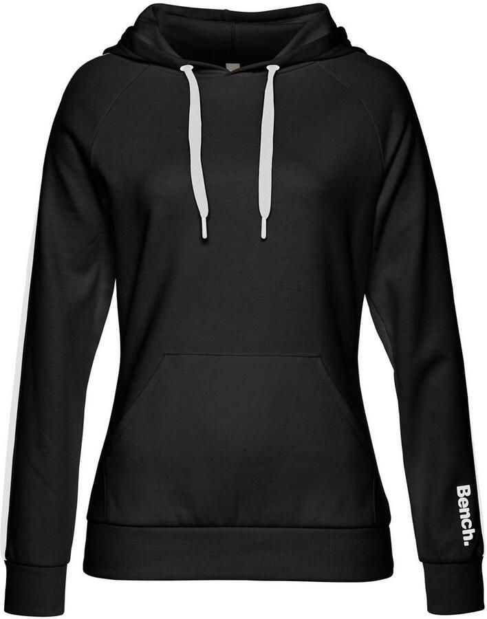 Bench. Loungewear Hoodie met zijstrepen en kangoeroe zak loungewear