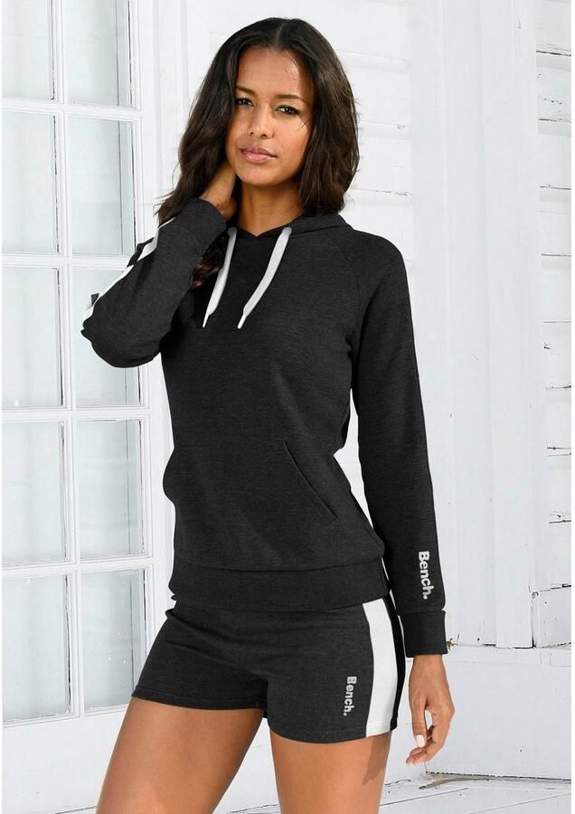 Bench. Loungewear Hoodie met zijstrepen en kangoeroe zak loungewear - Foto 3