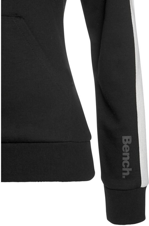 Bench. Loungewear Hoodie met zijstrepen en kangoeroe zak loungewear - Foto 4