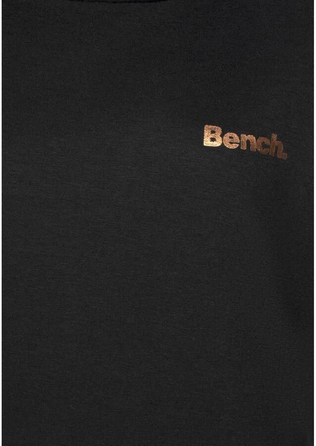 Bench. Loungewear Lang sweatshirt met staande kraag in laagjeslook en kangoeroezak loungewear