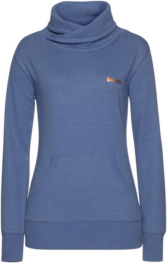 Bench. Loungewear Lang sweatshirt met staande kraag in laagjeslook en kangoeroezak loungewear - Foto 5