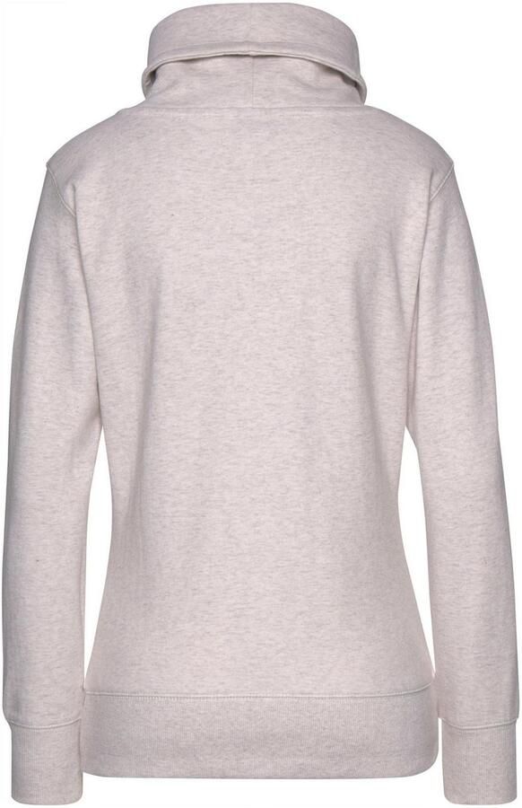 Bench. Loungewear Lang sweatshirt met staande kraag in laagjeslook en kangoeroezak loungewear - Foto 5