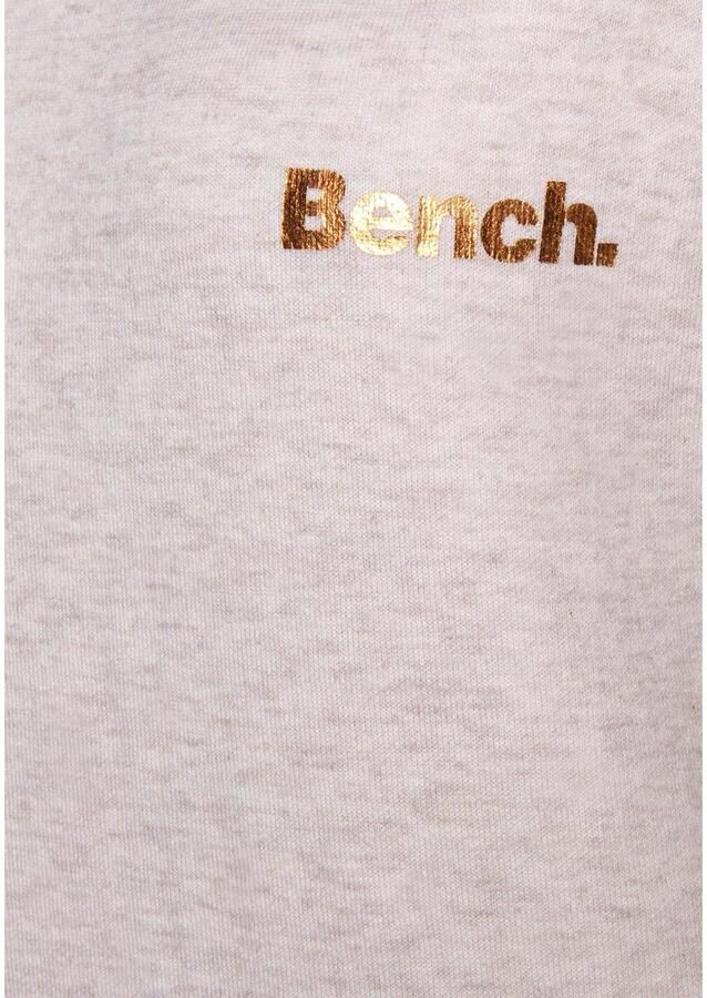 Bench. Loungewear Lang sweatshirt met staande kraag in laagjeslook en kangoeroezak loungewear
