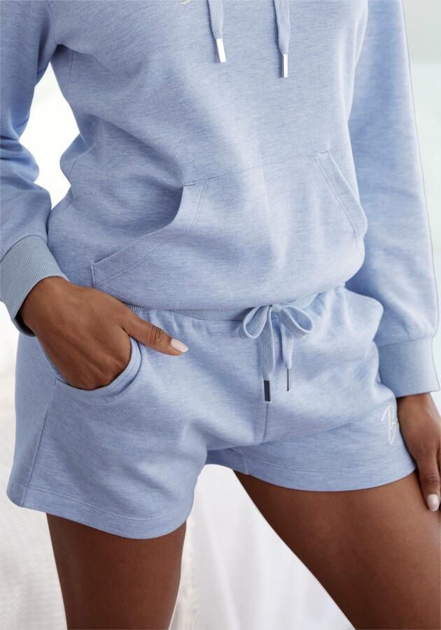 Bench. Loungewear Relaxshorts -sweatshorts lounge-shorts met kleine glanzende logostiksel loungewear - Foto 7