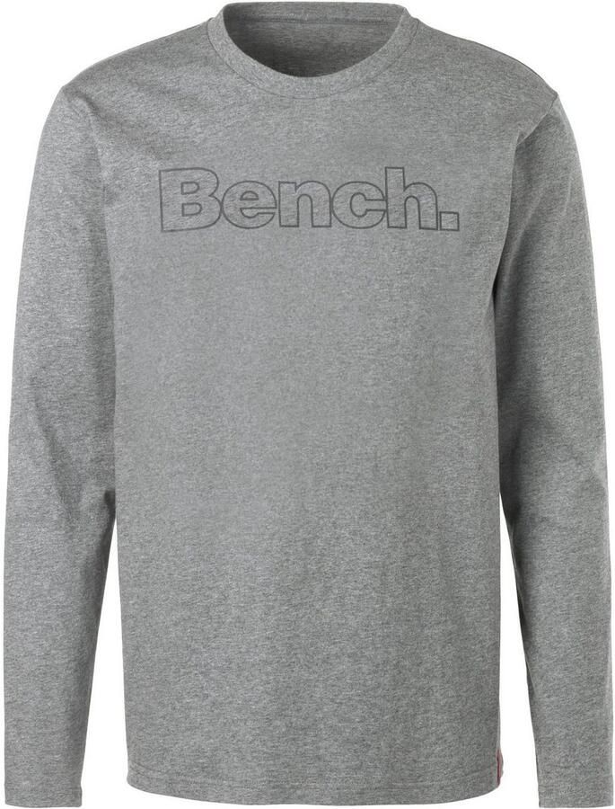 Bench. Loungewear Shirt met lange mouwen met bench-print voor (2-delig)