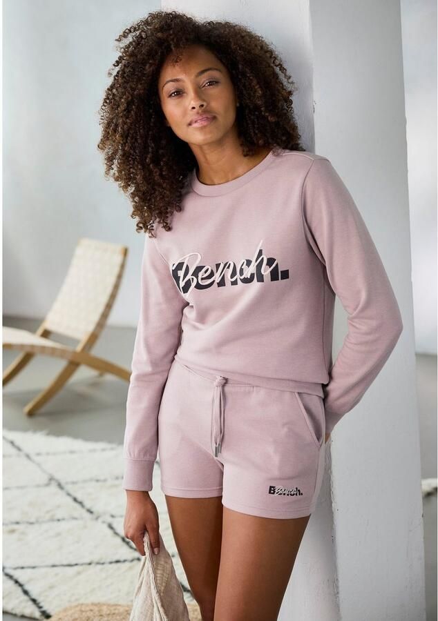 Bench. Loungewear Short met logoprint en borduursel - Foto 4