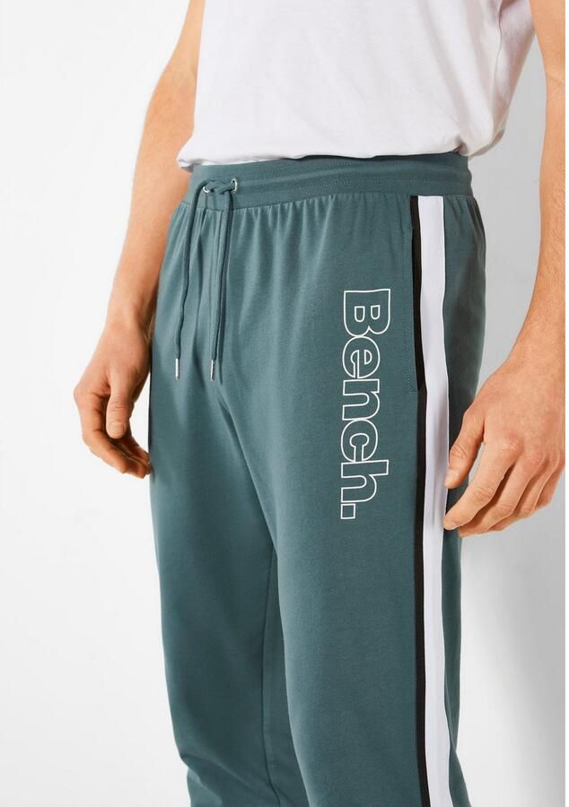 Bench. Loungewear Sweatbroek met opgestikte strepen opzij en logoprint - Foto 2