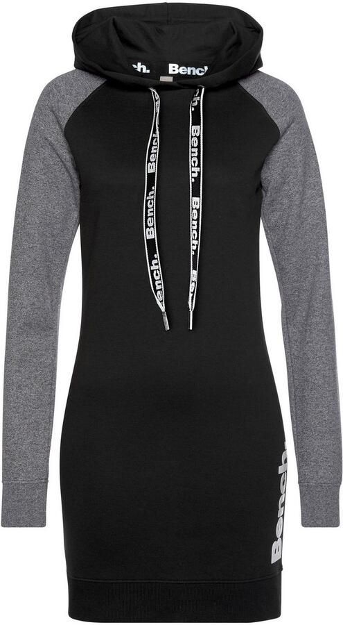 Bench. Loungewear Sweatjurk met capuchon en contrastkleurige mouwen - Foto 2
