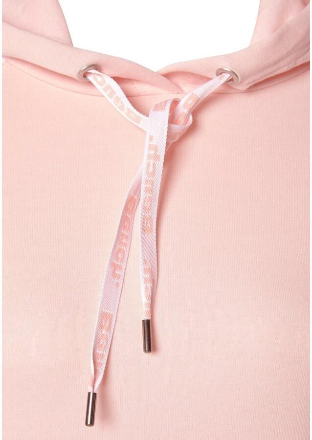 Bench. Loungewear Sweatjurk met capuchon en contrastkleurige mouwen