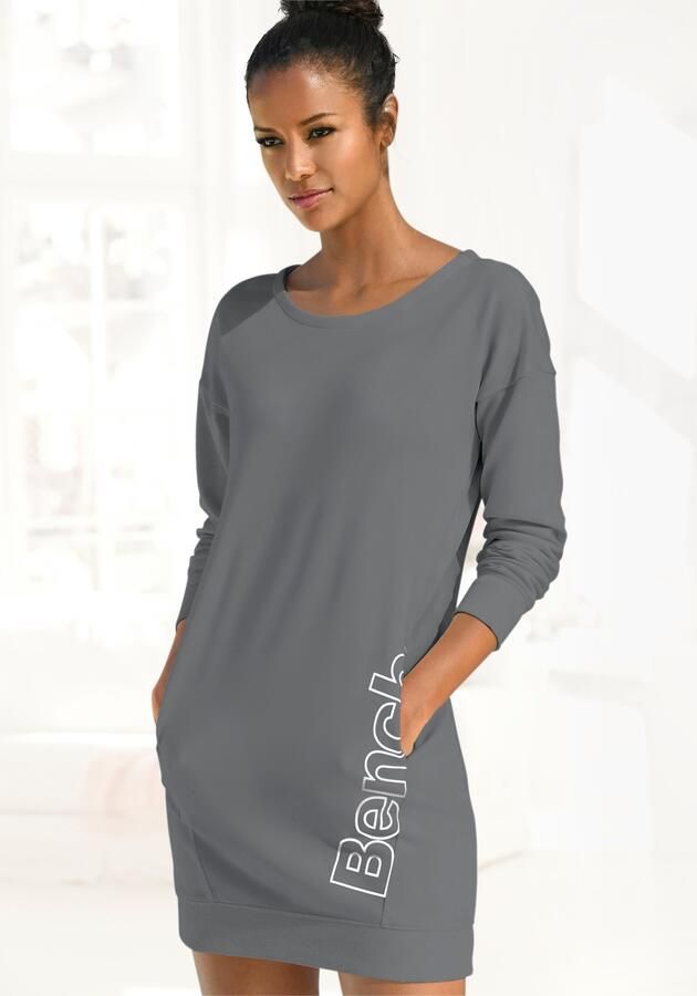 Bench. Loungewear Sweatjurk met logoprint opzij - Foto 5