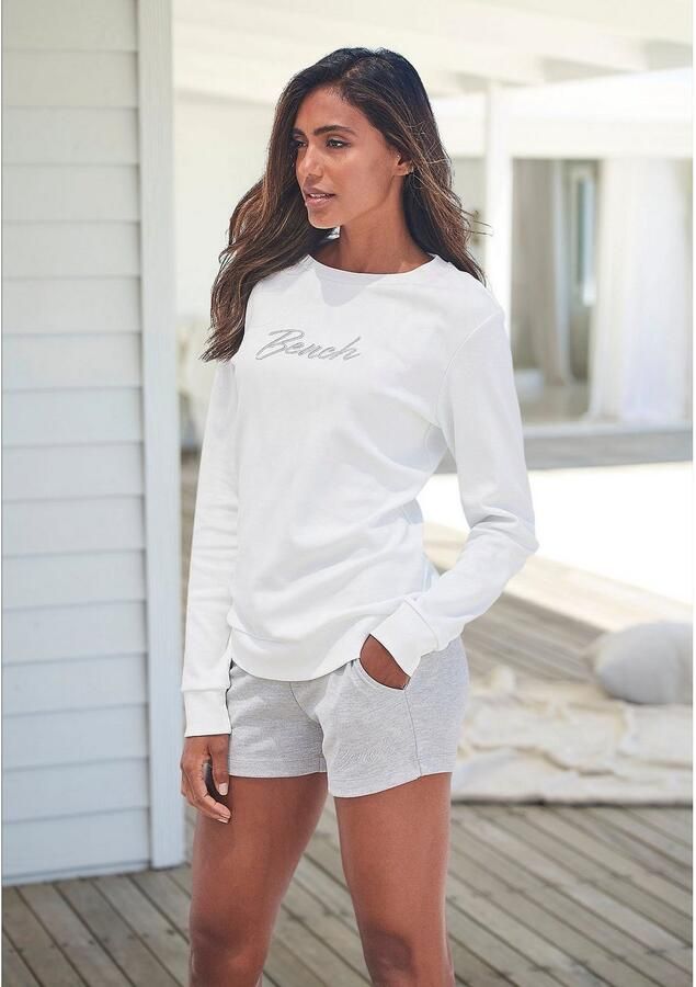 Bench. Loungewear Sweatshirt Loungeshirt met geborduurd logo loungewear - Foto 2