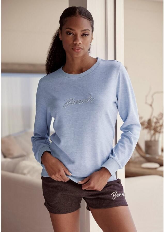 Bench. Loungewear Sweatshirt Loungeshirt met glanzende logo-borduurwerk loungewear - Foto 5