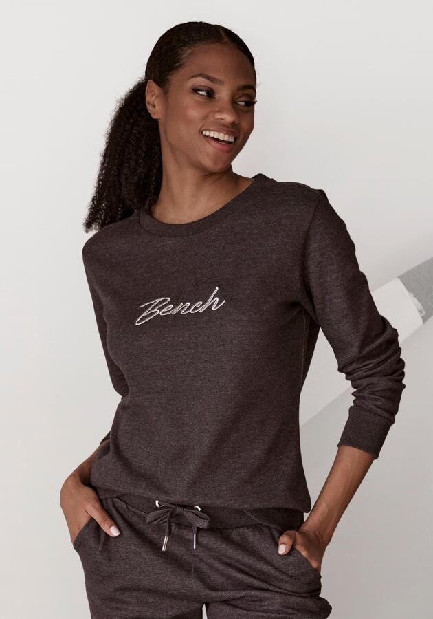 Bench. Loungewear Sweatshirt Loungeshirt met glanzende logo-borduurwerk loungewear - Foto 7