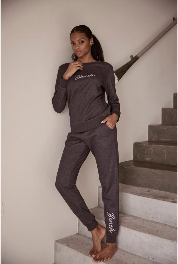 Bench. Loungewear Sweatshirt Loungeshirt met glanzende logo-borduurwerk loungewear - Foto 6