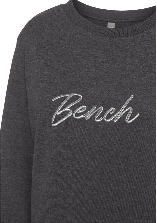 Bench. Loungewear Sweatshirt Loungeshirt met glanzende logo-borduurwerk loungewear - Foto 4