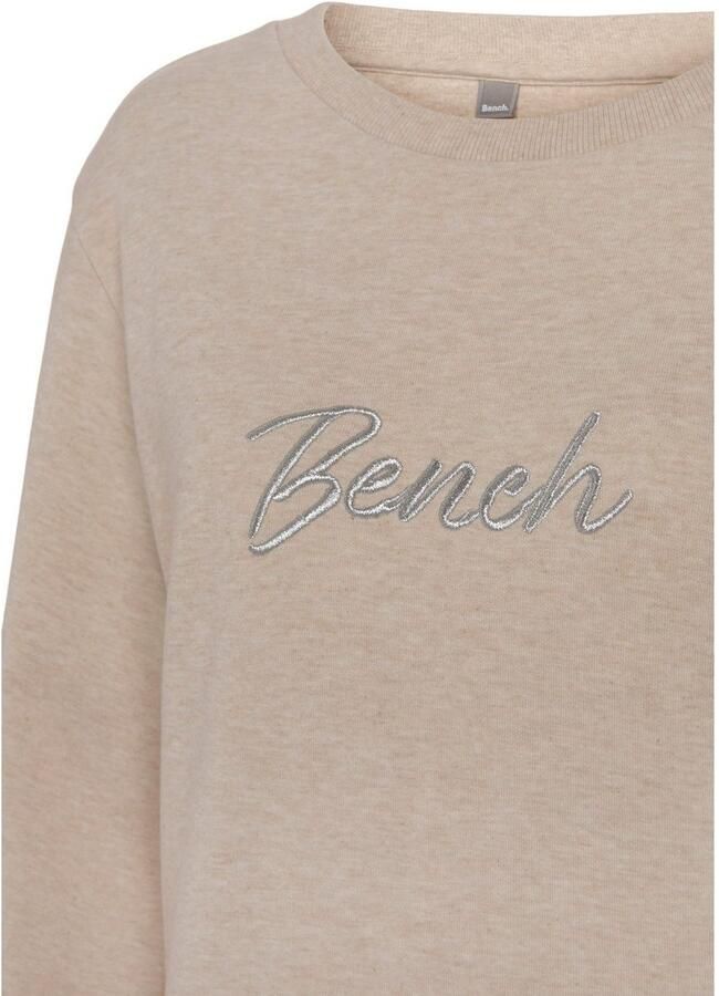 Bench. Loungewear Sweatshirt Loungeshirt met glanzende logo-borduurwerk loungewear - Foto 3