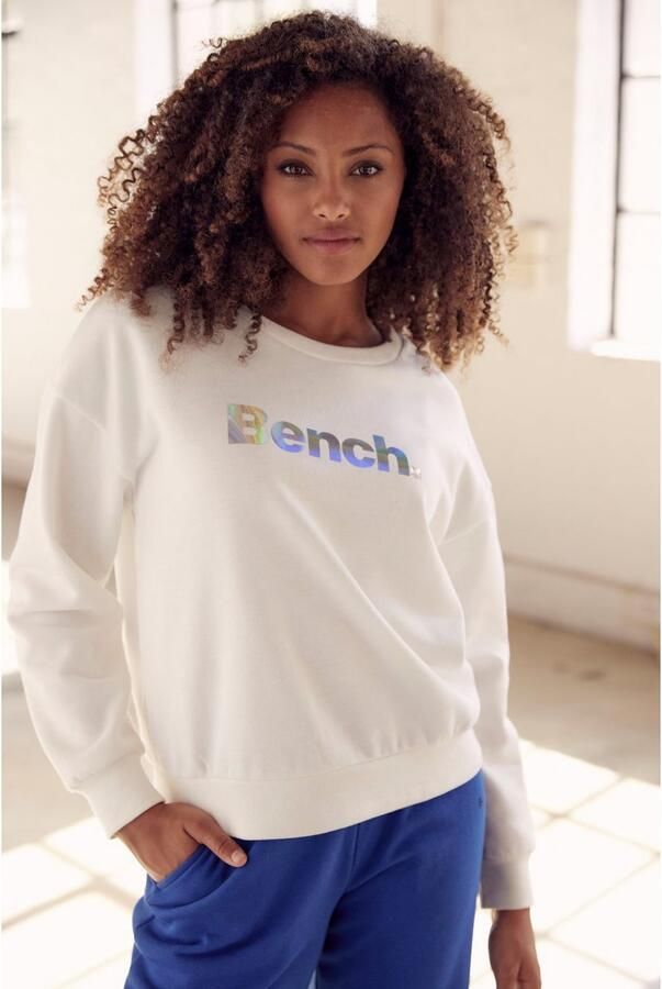 Bench. Loungewear Sweatshirt Loungeshirt met glanzende logoprint loungewear - Foto 7