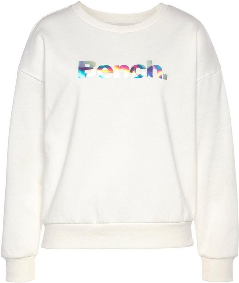 Bench. Loungewear Sweatshirt Loungeshirt met glanzende logoprint loungewear