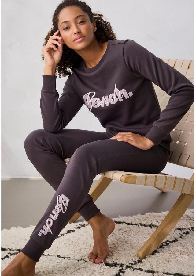 Bench. Loungewear Sweatshirt met logoprint en borduurwerk loungepak - Foto 3