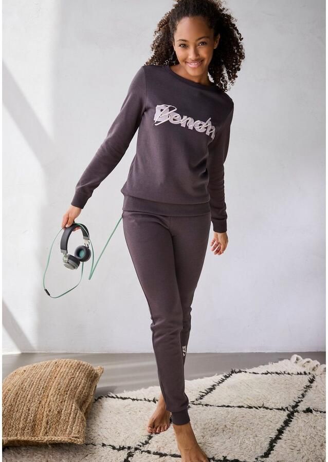 Bench. Loungewear Sweatshirt met logoprint en borduurwerk loungepak - Foto 4