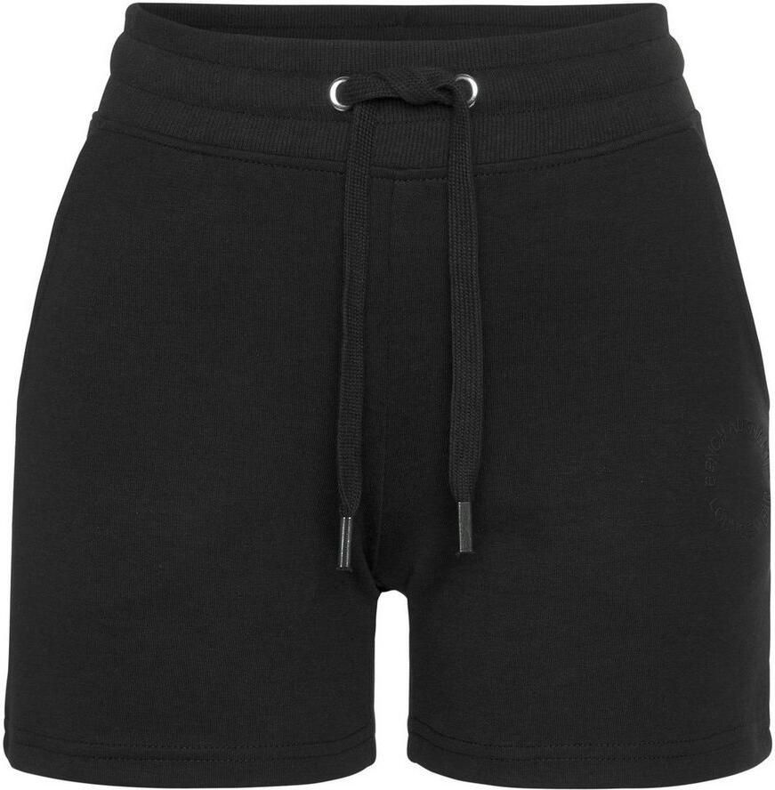 Bench. Loungewear Sweatshort Met geborduurd logo met logostiksel en zijzakken loungewear