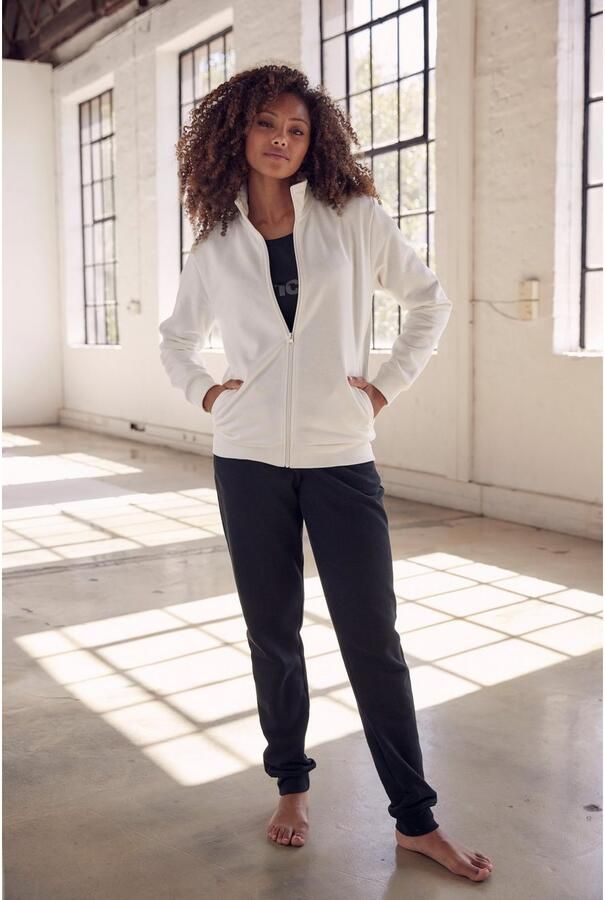 Bench. Loungewear Sweatvest -lounge jas Loungejack met staande kraag en glanzende logoprint loungewear - Foto 6