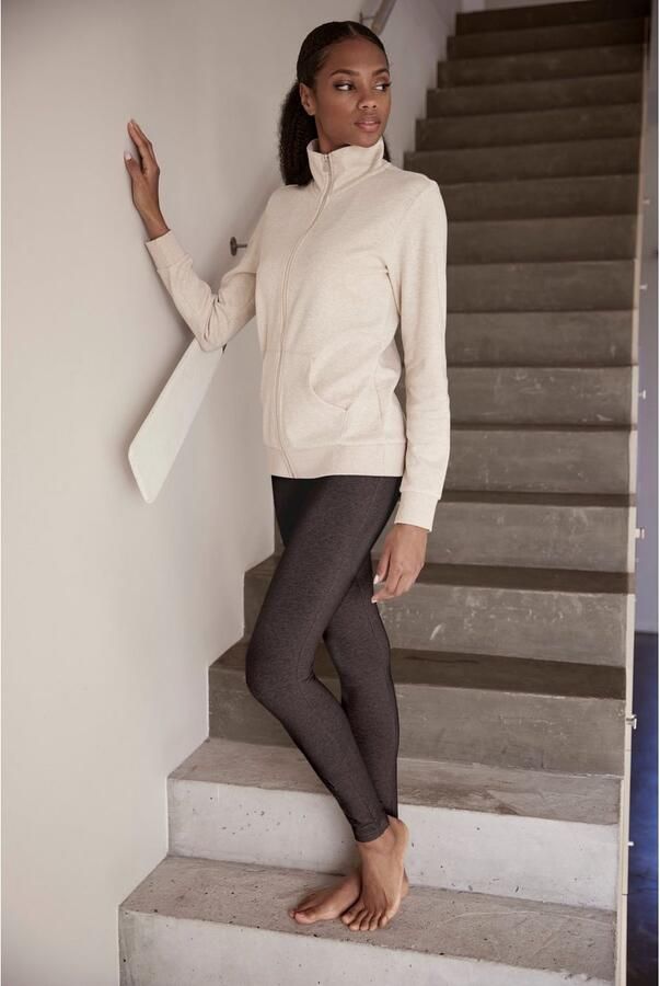 Bench. Loungewear Sweatvest lounge jas met glanzende logostiksel op de staande kraag loungewear - Foto 8