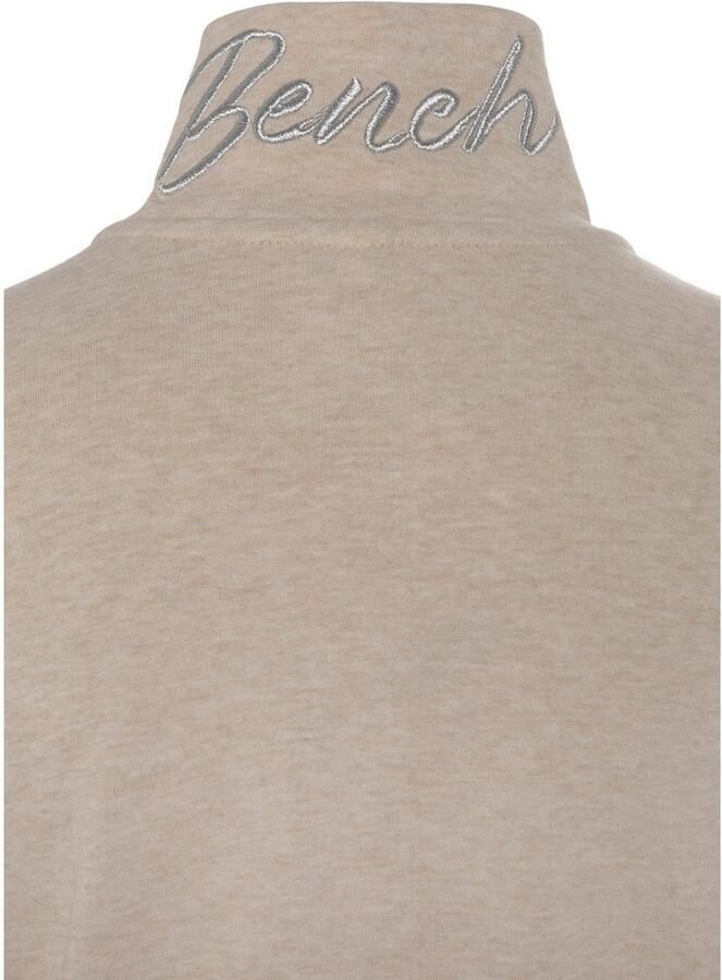 Bench. Loungewear Sweatvest lounge jas met glanzende logostiksel op de staande kraag loungewear - Foto 3