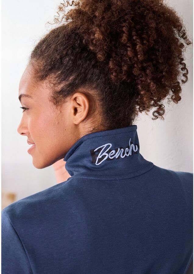 Bench. Loungewear Sweatvest met geborduurd staande kraag loungepak (1-delig) - Foto 4