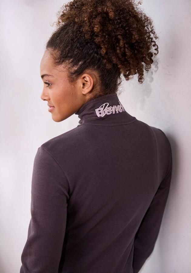 Bench. Loungewear Sweatvest met geborduurd staande kraag loungepak (1-delig) - Foto 4