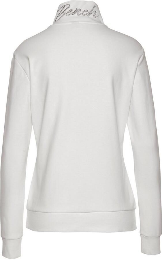 Bench. Loungewear Sweatvest met glanzende logo-borduurwerk op de staande kraag loungepak - Foto 5