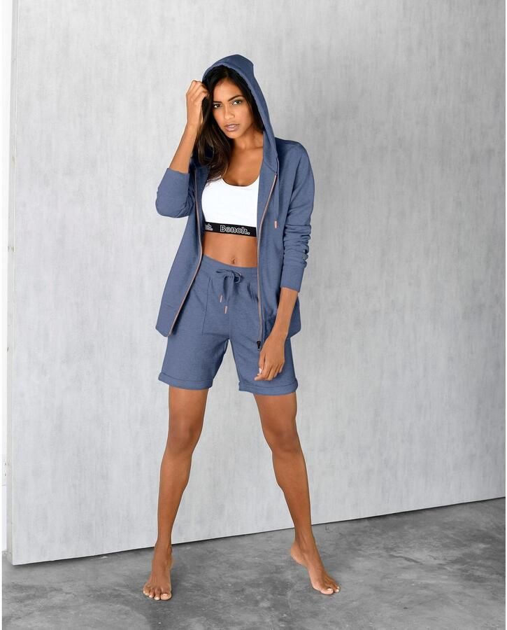 Bench. Loungewear Sweatvest met zakken en rits loungepak