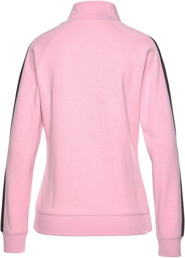 Bench. Loungewear Sweatvest met zijstrepen en staande kraag loungewear