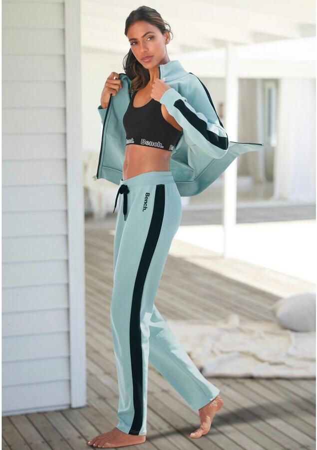 Bench. Loungewear Sweatvest met zijstrepen en staande kraag loungewear - Foto 4