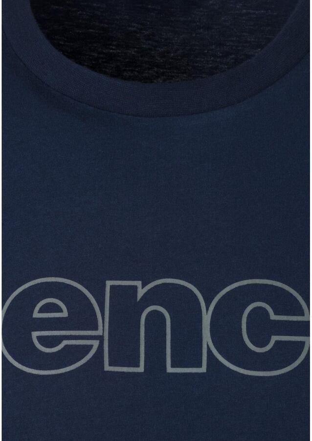 Bench. Loungewear T-shirt met logoprint basic shirt met ronde hals van 100% katoen (2-delig) - Foto 4