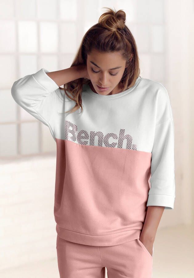 Bench. Sweatshirt in colorblocking ontwerp loungewear loungeanzug