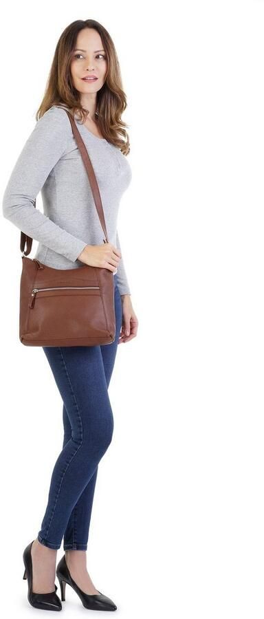 Betty Barclay Schoudertas echt leder - Foto 6