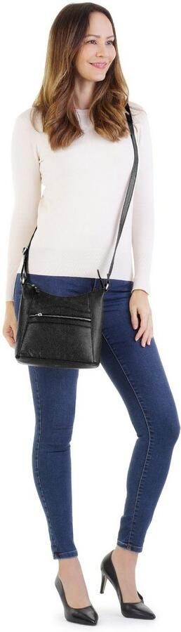 Betty Barclay Schoudertas echt leder - Foto 6